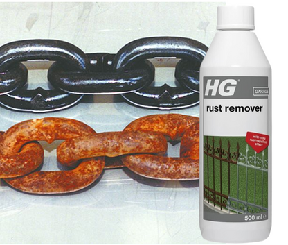 HG Rust Remover for Metal, Effective Rust Stain Remover & Repellent 500ml