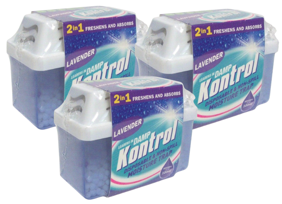 Kontrol Krystals Lavender Mini Moisture Trap KTO307 | 3 Pack.