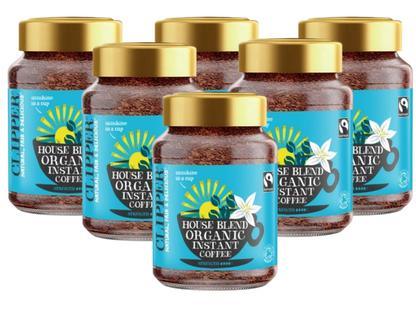 Clipper Fairtrade Medium Roast House Blend Organic Arabica Coffee 200g