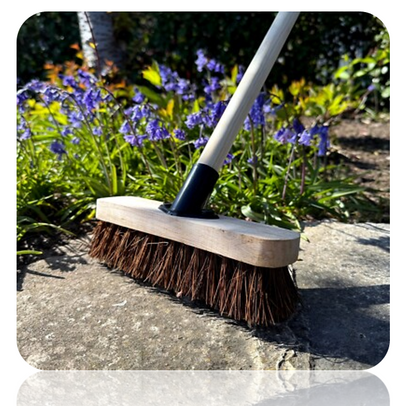 Castledale Wooden Deck Scrubbing Brush Head 9" {23cm} With Bassine Fibres