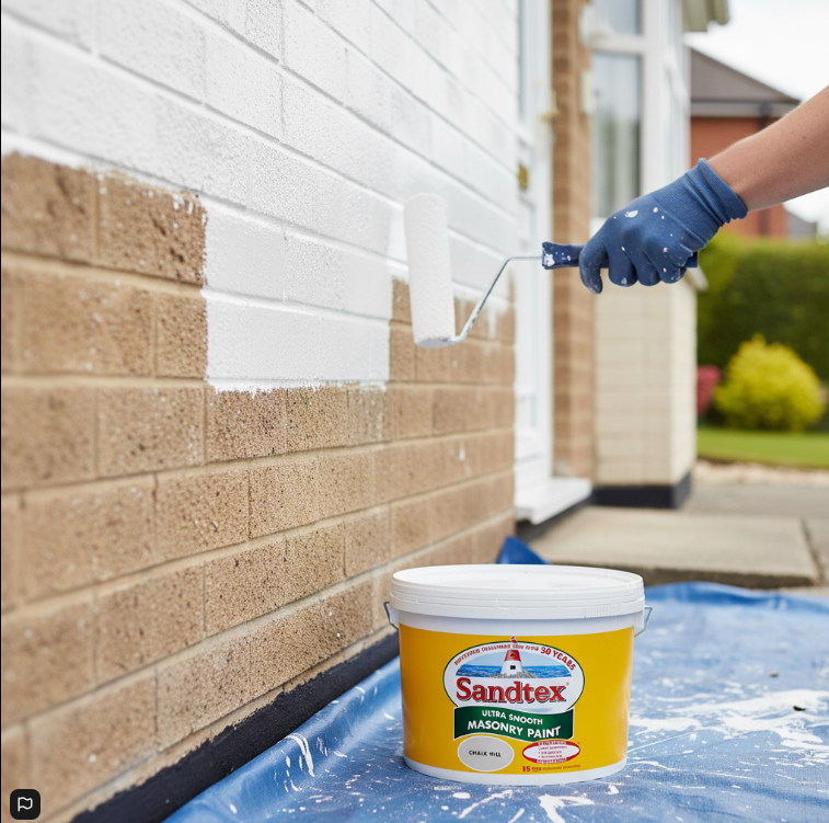 Sandtex Ultra Smooth Masonry Paint | Chalk Hill | 1 x 10L Tub