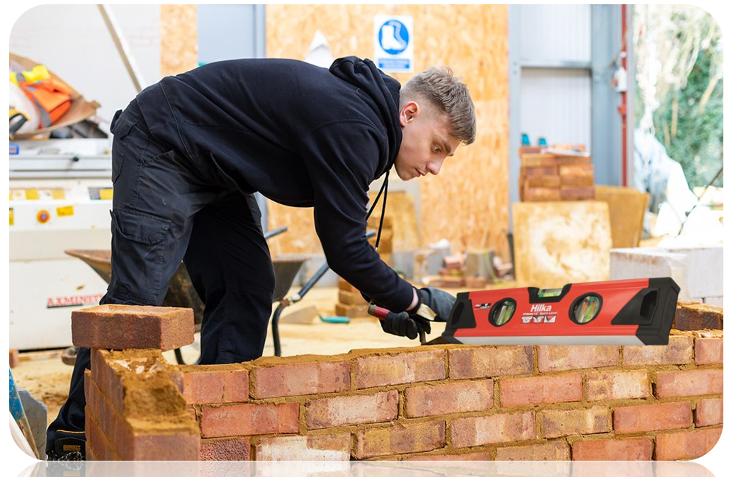 Hilka 63505012 Spirit Level Pc, Red, 12"