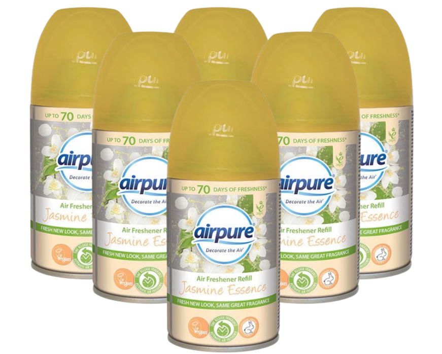 AirPure Jasmine Essence Refill 250ml | 6 x 250ml Bundle
