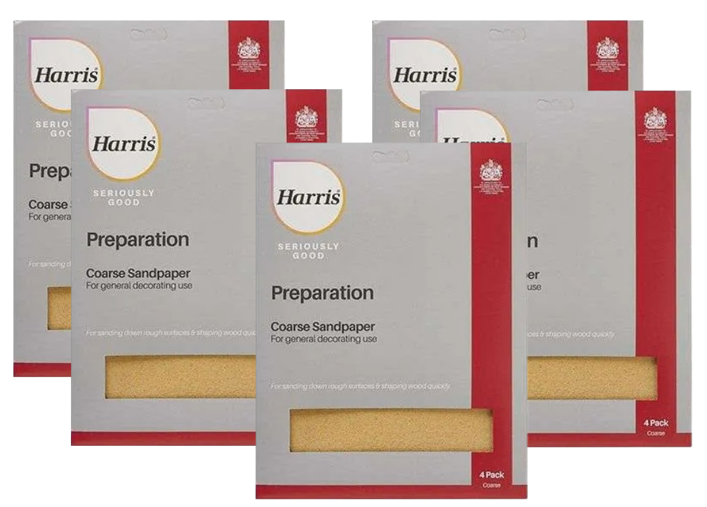 Harris Seriously Good Coarse Sandpaper | 4 Pack