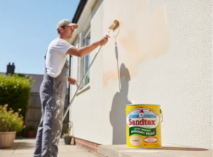 Sandtex Microseal | Smooth Masonry Paint | Oatmeal | 5 Litre