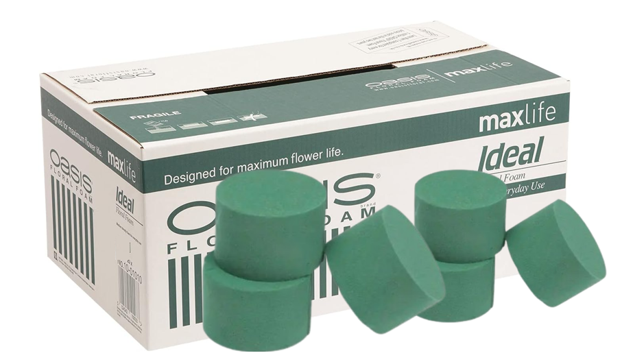 OASIS® Ideal Floral Foam Cylinders {Pack x 72}