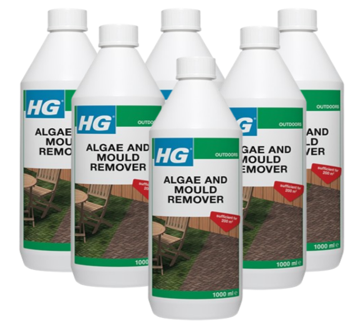 HG Algae & Mould Remover Concentrate 1L | Patio Cleaner | Covers 200m2
