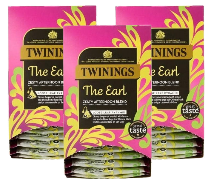 Twinings The Earl Zesty Afternoon Blend Pyramid Bags 3x 15s {45's}