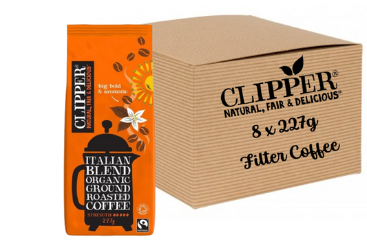 Clipper Fairtrade Italian Organic Coffee 227g
