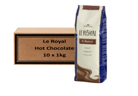 Le Royal Choco Blue 16% Chocolate 1- 10kg Pouches Premium Vending Chocolate