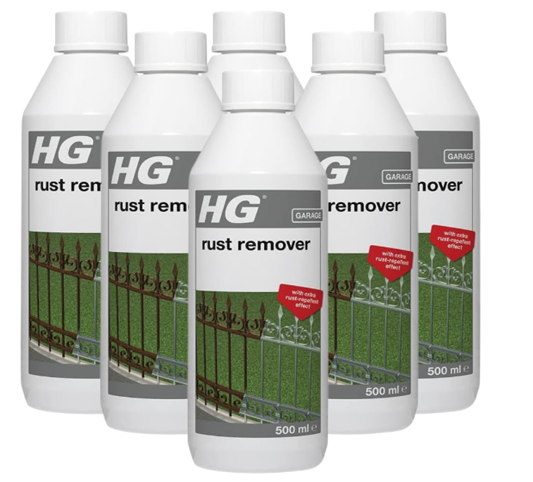 HG Rust Remover for Metal, Effective Rust Stain Remover & Repellent 500ml