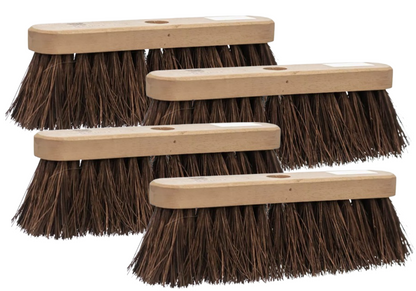 Castledale 10" Stiff Brush Head | Bassine Bristles | CD-3003 | 4 Pack Bundle