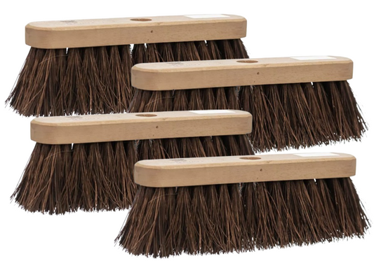 Castledale 10" Stiff Brush Head | Bassine Bristles | CD-3003 | 4 Pack Bundle