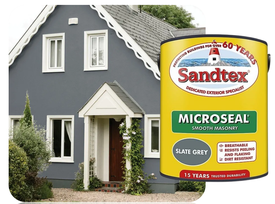 Sandtex Ultra Smooth Masonry Paint 2.5L Slate Grey
