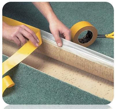 Carpet to Floor Tape | Floor to Carpet Adhesive | 8 Meter Roll | 2 Rolls x 8m Bundle