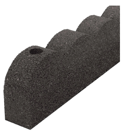Primeur Recycled Eco Friendly Flexi Curve Scallop Border 1.2m (Grey)