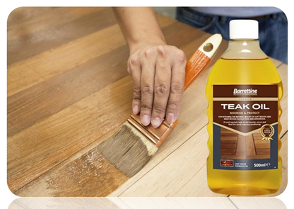 Barrettine Teak Oil 500ml | Nourish & Protect | 2 x 500ml bundle