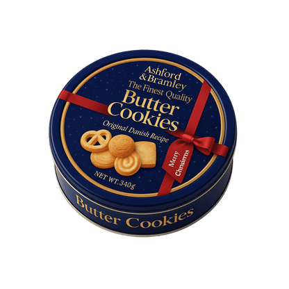 Ashford & Branley Butter Cookies 340g | 4 Tin Bundle