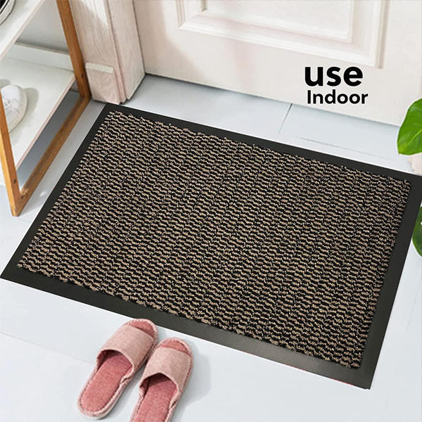 Fixtures Barrier Doorway Door Floor Mat 60cm x 120cm Brown