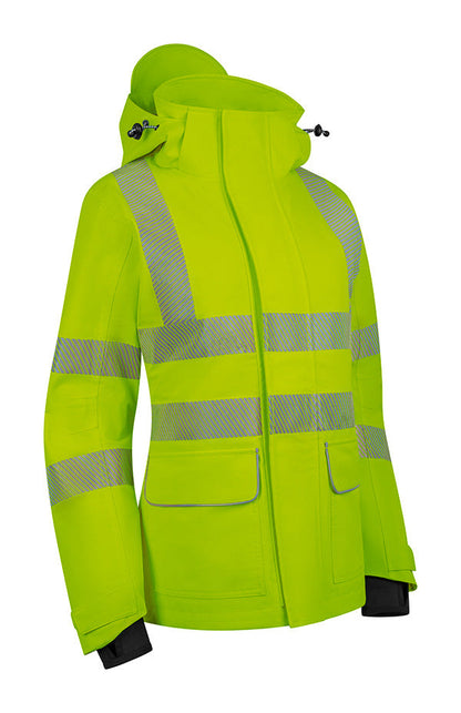 Beeswift Stormwear Womens Hi-Vis Jacket Yellow ALL SIZES