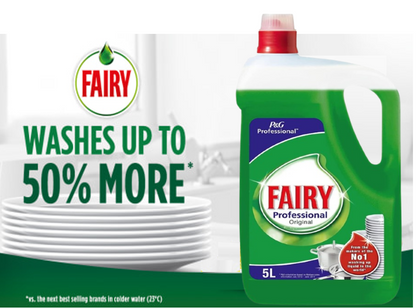 Fairy Original Professional  Washing Up Liquid 10 Litres | 2 x 5l Bundle