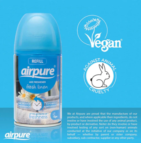 AirPure Linen Refill 250ml {1 -24 Refills} - UK BUSINESS SUPPLIES