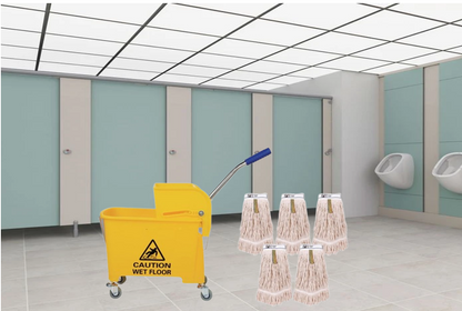 PY Kentucky Mop Natural Stayflat Yarn 450g  / 16oz Colour Coded (Pack of 1)