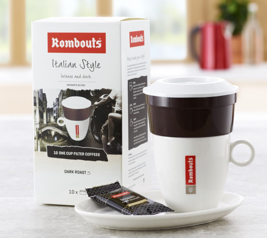 Rombouts Italian Roasted Original 1 Cup Filters 10 - 200's
