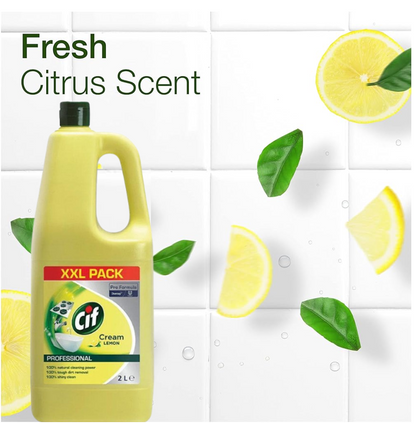 Cif Pro-Formula Cream Cleaner Lemon 2 Litre