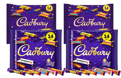 Cadbury Heroes Bag Assortment of Classic Cadbury Chocolates in Miniature Treat Sizes 216g - QUANTITY 1