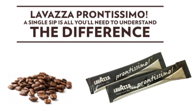 Lavazza Prontissimo Micro-Ground Instant Coffee Sticks 300's