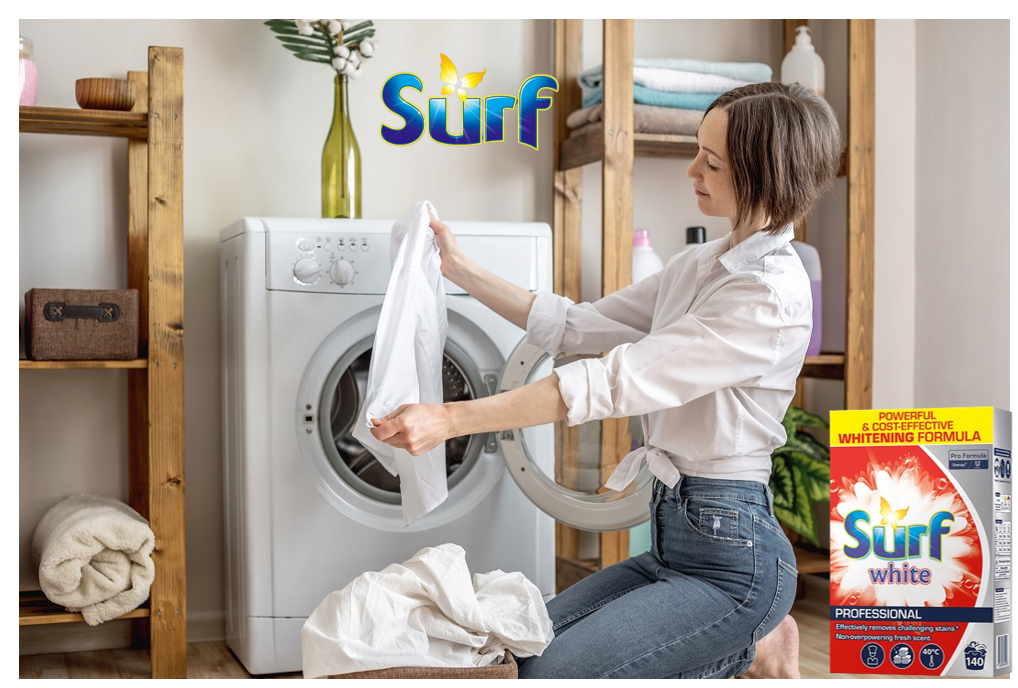 Surf Pro-Formula White Washing Powder 8.45kg, XXL 140 Wash