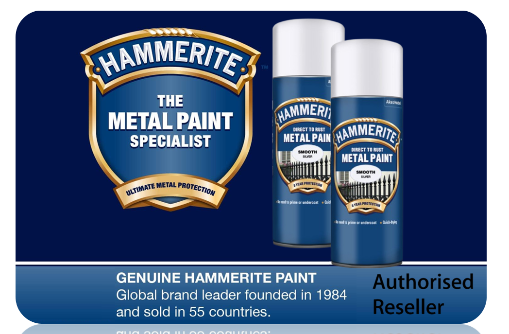 Hammerite Spray Paint for Metal | Direct to Rust Exterior Metal Paint | Smooth Finish | SILVER