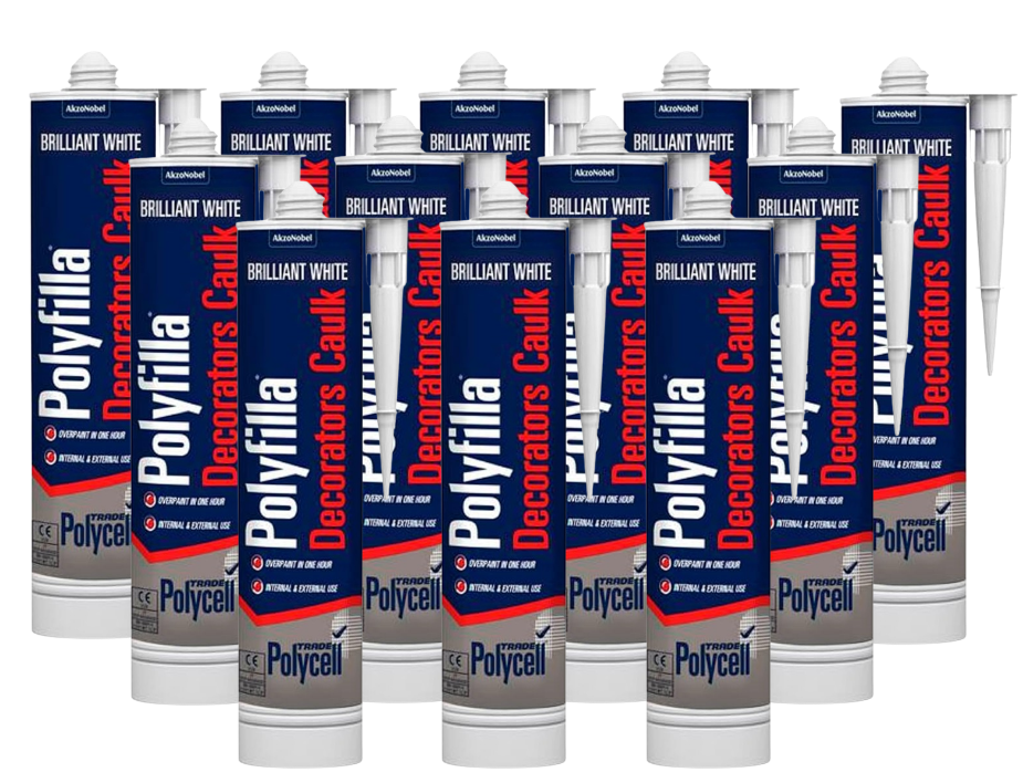Polycell Decorators Caulk | Brilliant White | 1 x 380ml