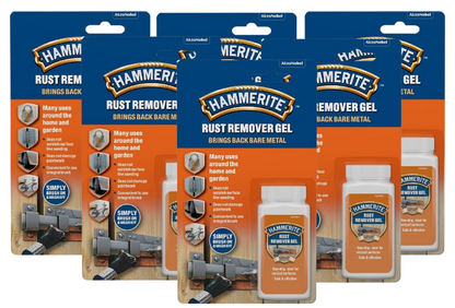 Hammerite Rust Remover Gel | Blister Pack |  Non Drip Rust Remover 6 x 100ml