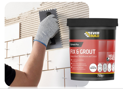 Everbuild 703 Fix & Grout Tile Adhessive 750g