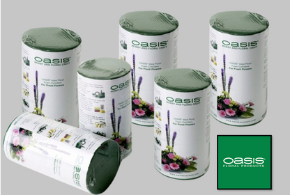 OASIS® Ideal Floral Foam Cylinders 3 Pack Retail Wrapped.