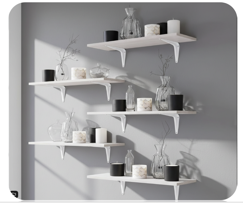 Fixtures London Shelf Brackets | 10 Pack | White | All Sizes