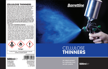 Barrettine Cellulose Thinner | Spray Guns & Brushes | 500ml