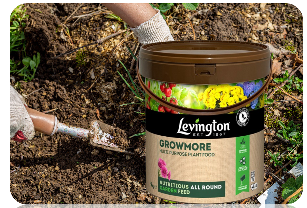 Levington Growmore All Purpose Plant Food Granules For Fruit Veg & Flowers 9.0kg.