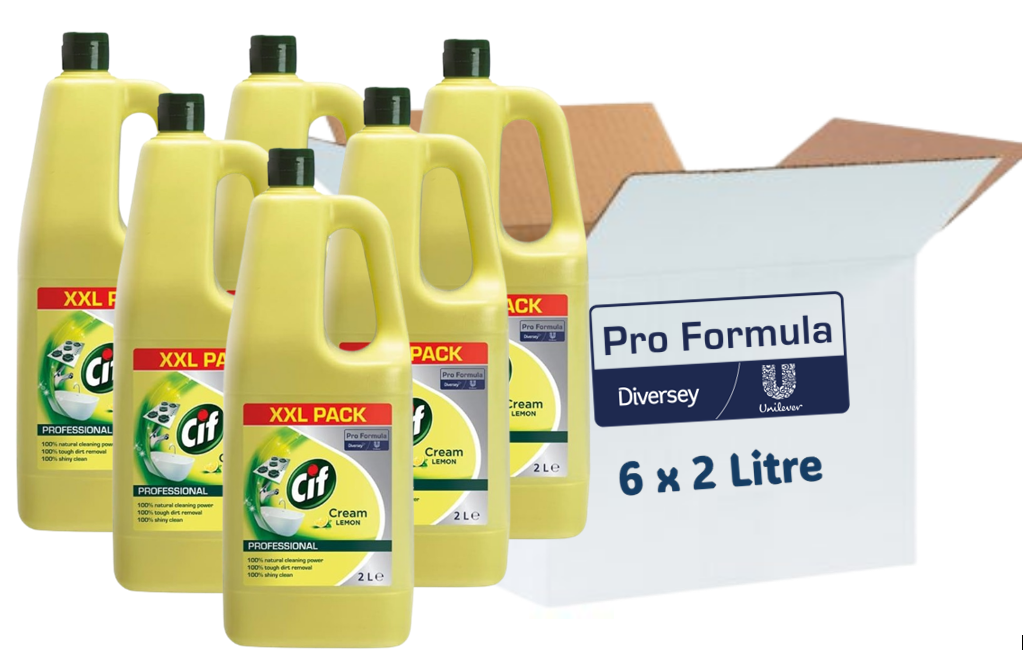 Cif Pro-Formula Cream Cleaner Lemon 2 Litre