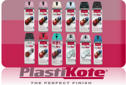Plastikote Twist & Spray Paint Premium Gloss Black 400ml | Multi Surface Use