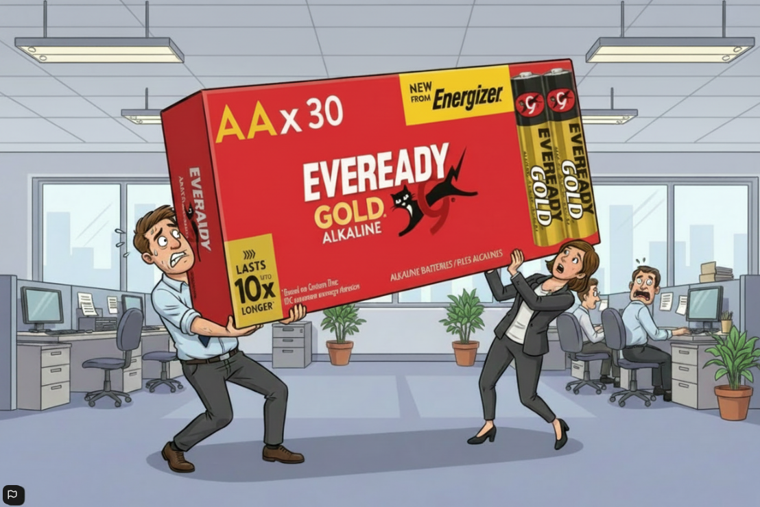 Eveready AA Alkaline Gold | 10 x Extra Life | 30 Pack