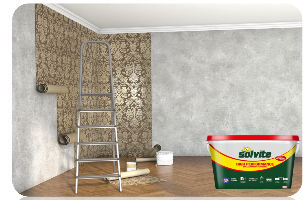 Solvite Ready mixed Wall covering Adhesive 4.5kg - 5 rolls