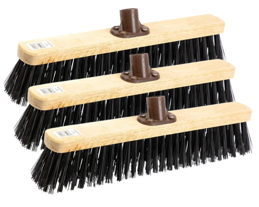 Castledale 18" Stiff Synthetic Brush Head with Plastic Socket