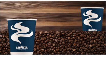 12oz Blue & White Double Walled Lavazza Paper Cups (Copy)