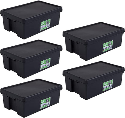 Wham Bam Black Recycled Storage Box 36 Litre - UK BUSINESS SUPPLIES