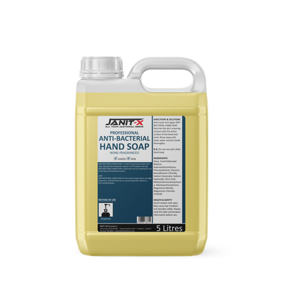 Janit-X Professional Anti-Bacterial Hand Soap 5L Fragrance Free for Food Handling