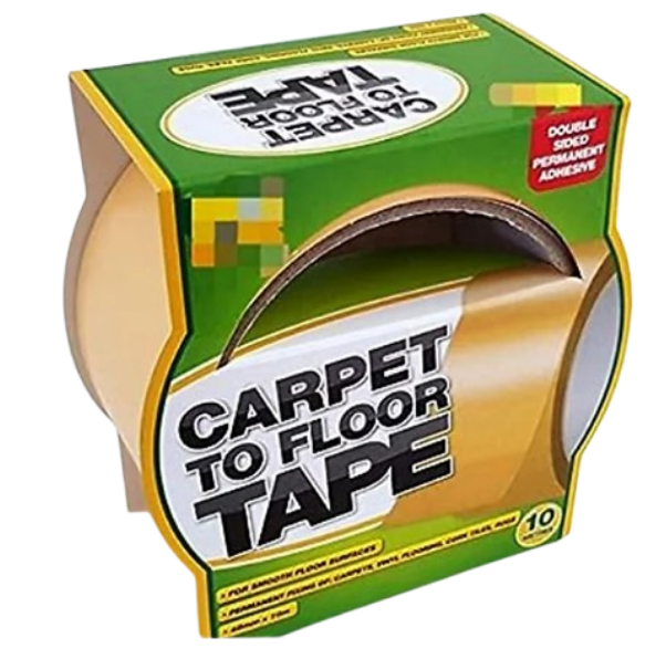 Carpet to Floor Tape | Floor to Carpet Adhesive | 8 Meter Roll | 2 Rolls x 8m Bundle