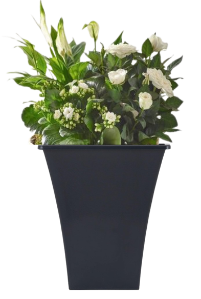 Wham Black Square Metallica Pot 23cm H307